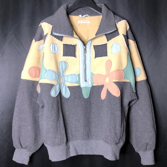 Free People x We The Free Flower Power Pullover Half-Zip Sweatshirt $248 - Picture 5 of 8